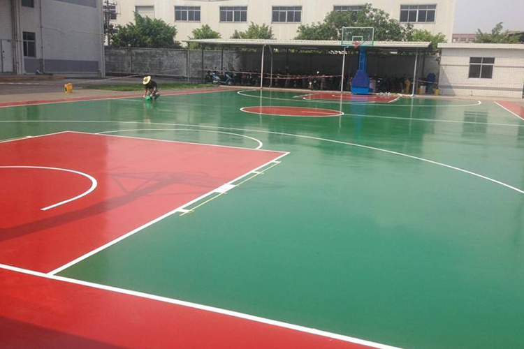 塑胶篮球场翻新改造维修方法